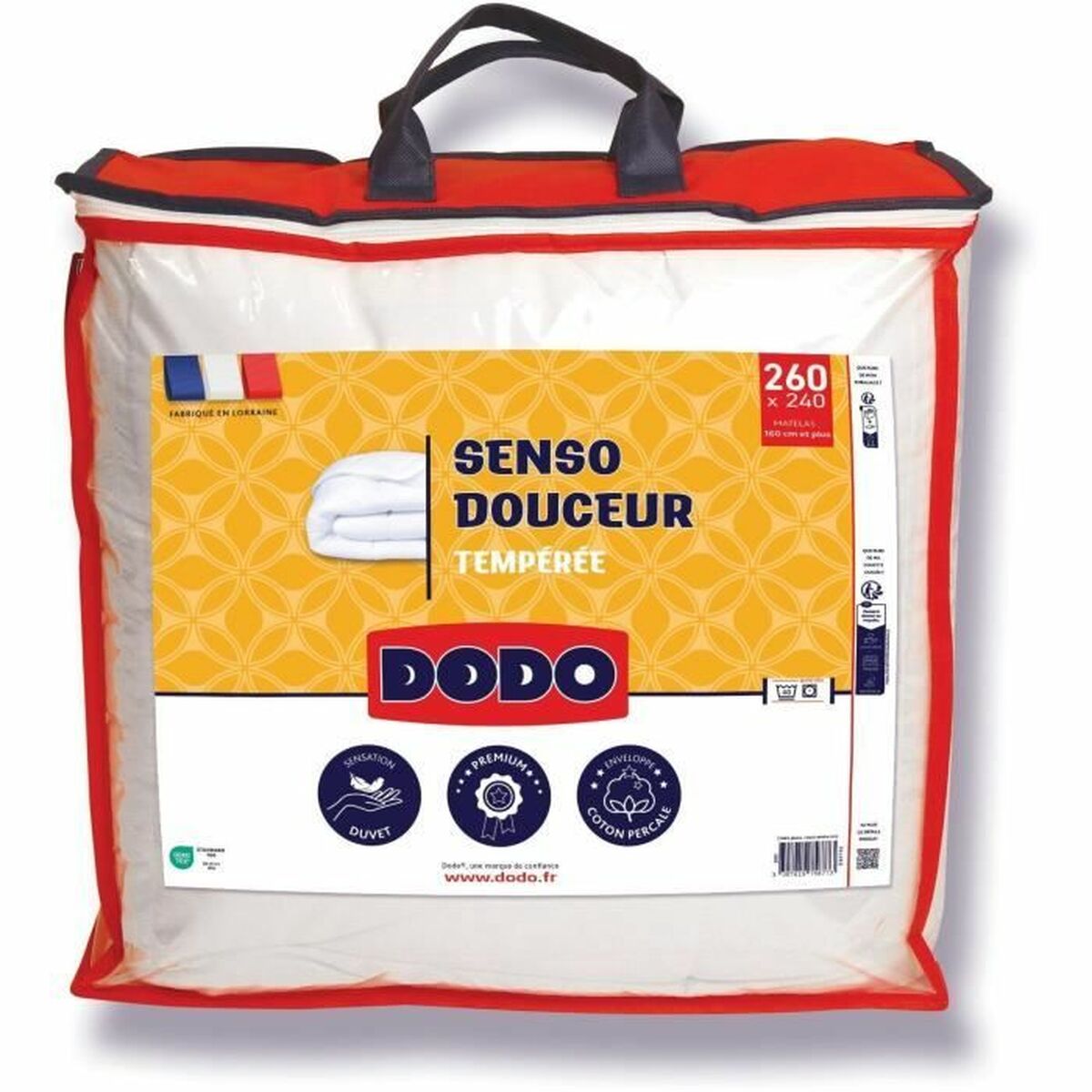 3307419758773 - Bettdecke SENSO DOUCEUR Weiß 350 g m² 240 x 260 cm