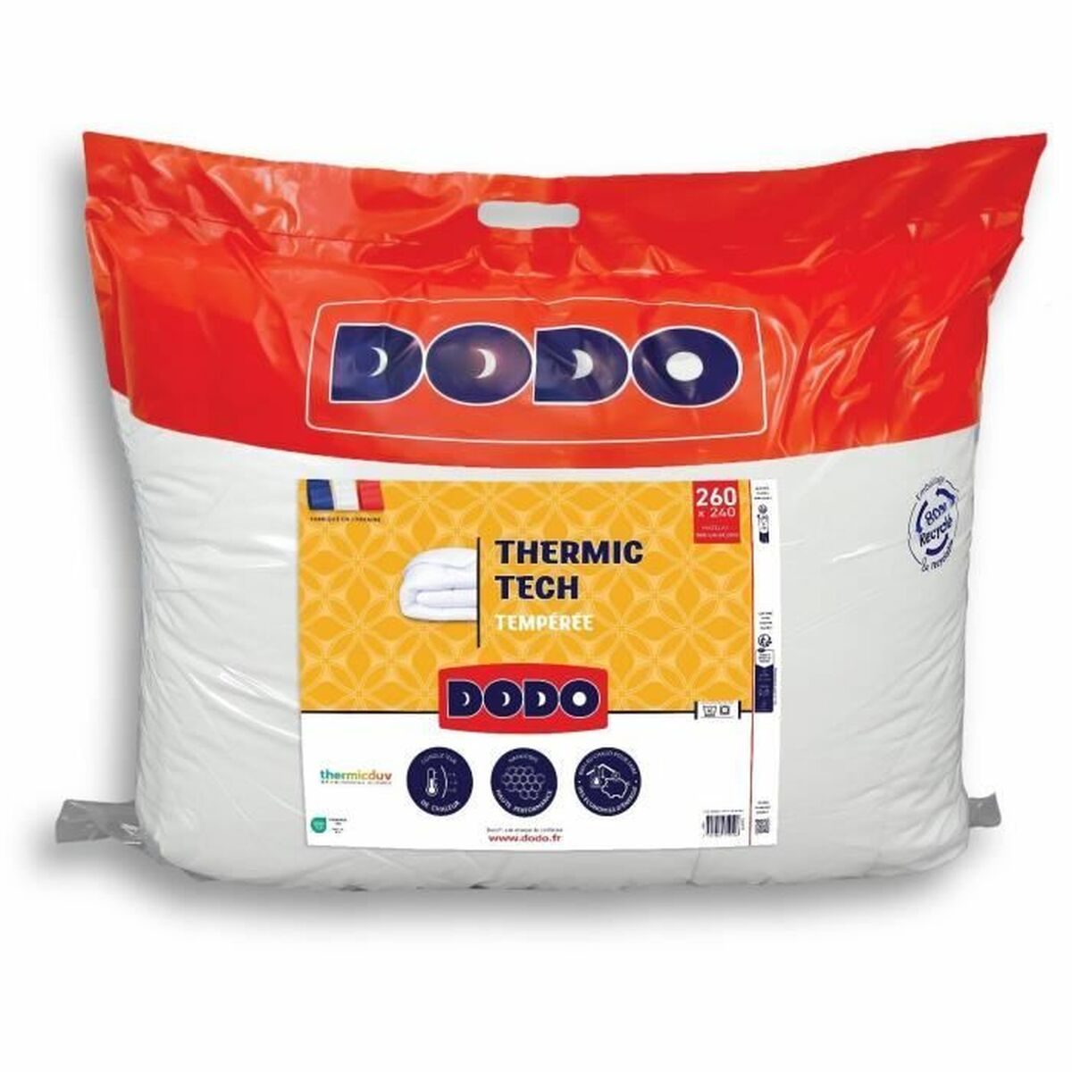 3307419759596 - Bettdecke THERMIC TECH Weiß 250 g m² 240 x 260 cm 3307419759596 - Bettdecke THERMIC TECH Weiß 250 g m² 240 x 260 cm