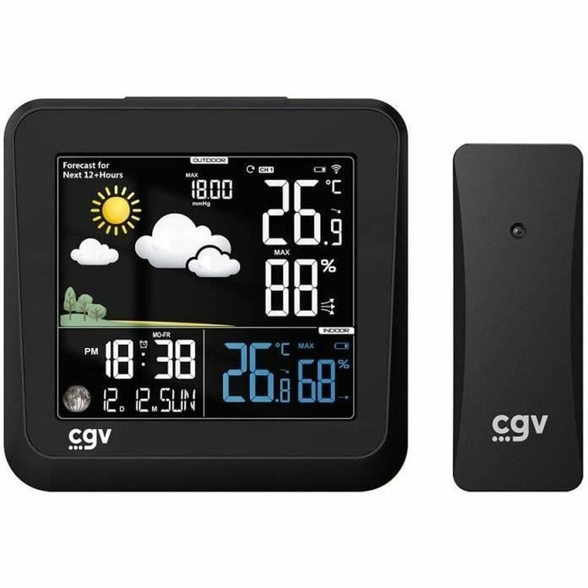 3322101900100 - Multifunktions-Wetterstation MY METEO-1NC Schwarz