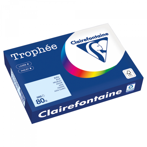 3329680000801 - Kopierpapier Trophée Color 1971PC A4 80g hellblau  3329680000801 500 Blatt