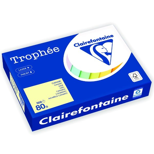 3329680000887 - Kopierpapier Trophée Color 1977PC A4 80g kanariengelb  3329680000887 500 Stück