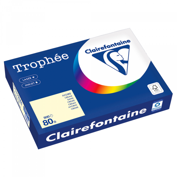 3329680001358 - Kopierpapier Trophée Color 1871PC A4 80g sand  3329680001358 500 Blatt