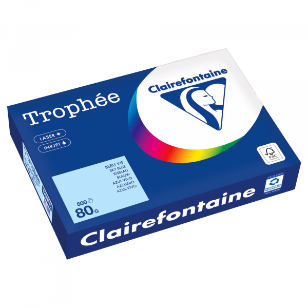 3329680001419 - Kopierpapier Trophée Color 1798PC eisblau A4 80g  3329680001419 500 Blatt