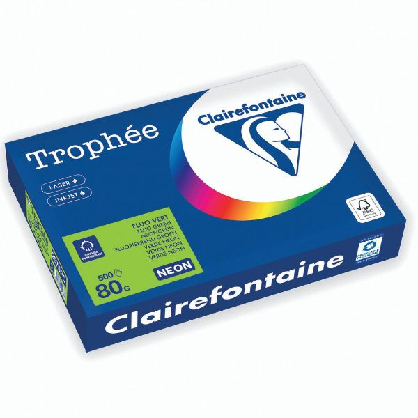 3329680001433 - Kopierpapier Trophée Color 2975PC A4 80g grün  3329680001433 500 Stück