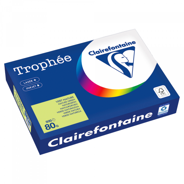 3329680001587 - Kopierpapier Trophée Color 1775PC A4 80g naturgrün  3329680001587 500 Blatt