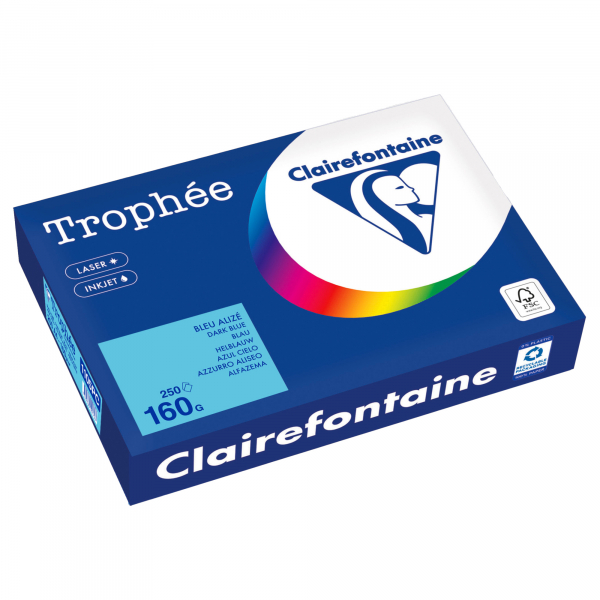 3329680001747 - Kopierpapier Trophée Color 1105PC A4 160g blau  3329680001747 250 Blatt