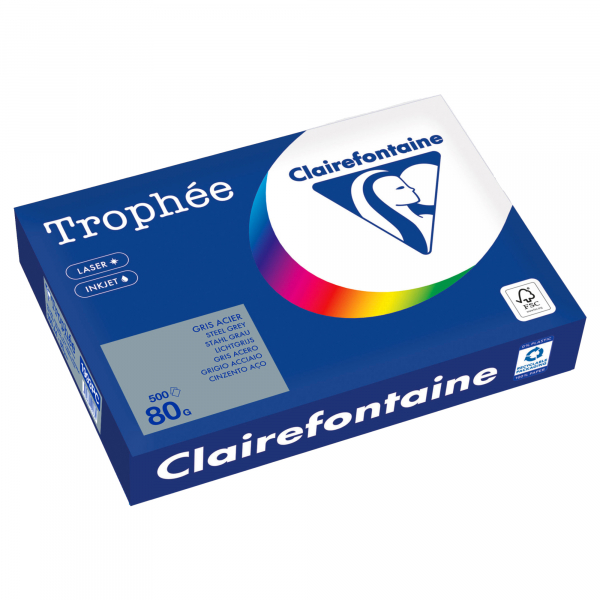 3329680001785 - Kopierpapier Trophée Color 1993PC stahlgrau A4 80g  3329680001785 500 Blatt