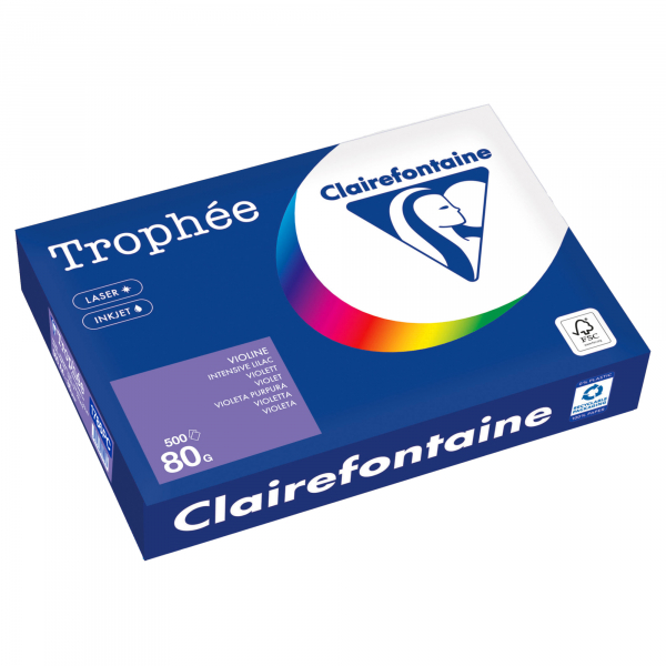 3329680001907 - Kopierpapier Trophée Color 1786PC A4 80g violett  3329680001907 500 Blatt