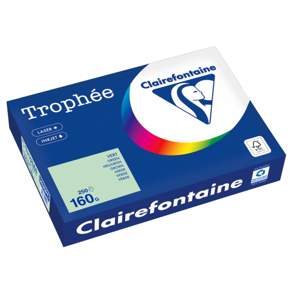 3329680001969 - Kopierpapier Trophée Color 2635PC A4 160g hellgrün  3329680001969 250 Blatt