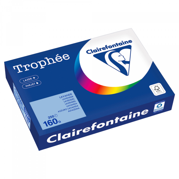 3329680002096 - Kopierpapier Trophée Color 1050PC A4 160g lavendel  3329680002096 250 Blatt