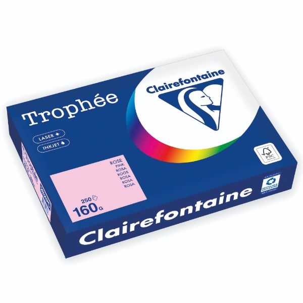 3329680002348 - Kopierpapier Trophée Color 2634PC A4 160g hellrosa  3329680002348 Clairefontaine