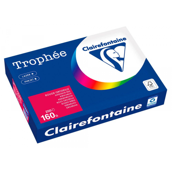 3329680002423 - Kopierpapier Trophée kirschrot DIN A4 160 gm² 250 Blatt 3329680002423 250 Blatt