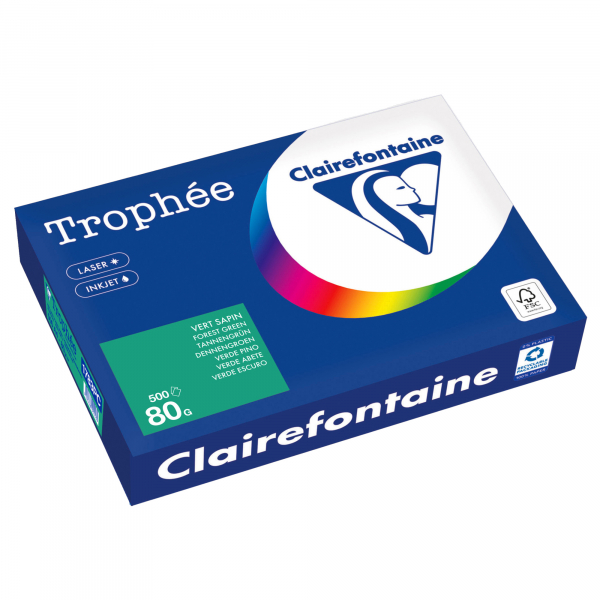 3329680002539 - Kopierpapier Trophée Color 1783PC tannengrün A4 80g  3329680002539 500 Blatt