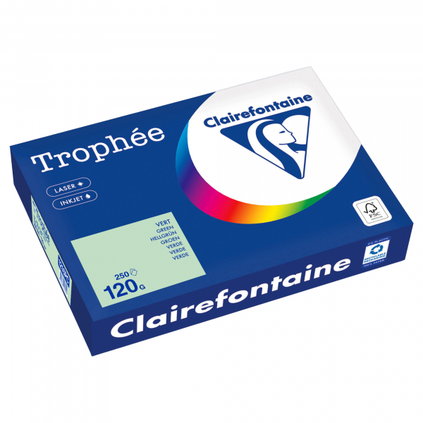 3329680003420 - Kopierpapier Trophée Color 1216PC A4 120g hellgrün  3329680003420 250 Blatt