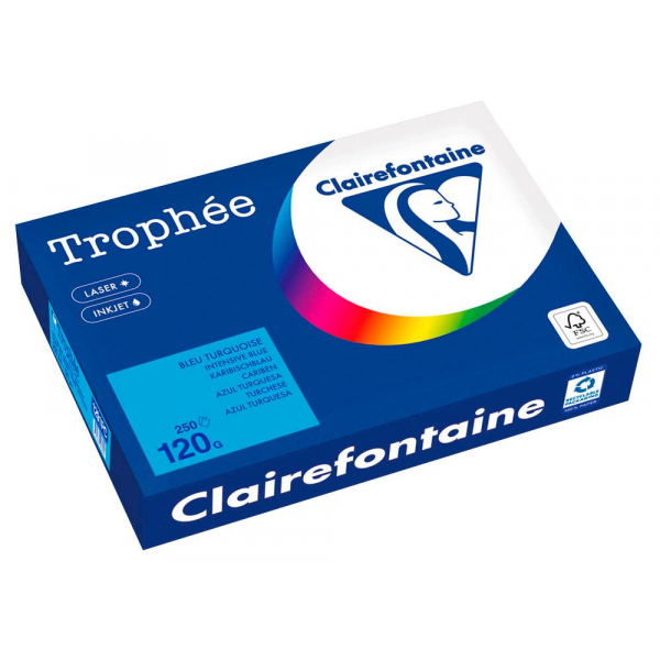 3329680003604 - Kopierpapier Trophée karibischblau DIN A4 120 gm² 250 Blatt 3329680003604 250 Blatt