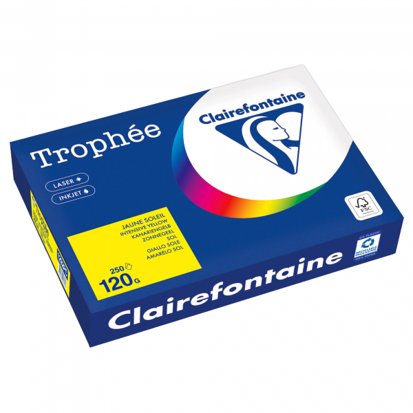 3329680003628 - Kopierpapier Trophée Color 1292PC A4 120g kanariengelb  3329680003628 250 Blatt