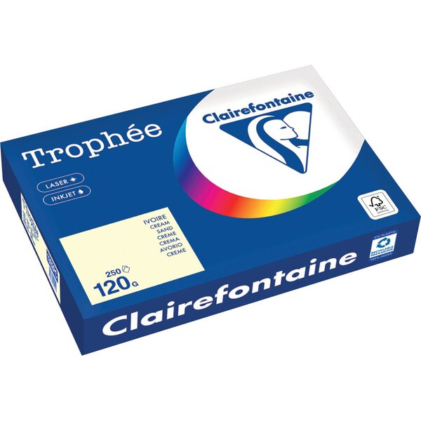 3329680004410 - Kopierpapier Trophee DIN A3 120gqm 250 Blatt sand 3329680004410 Clairefontaine