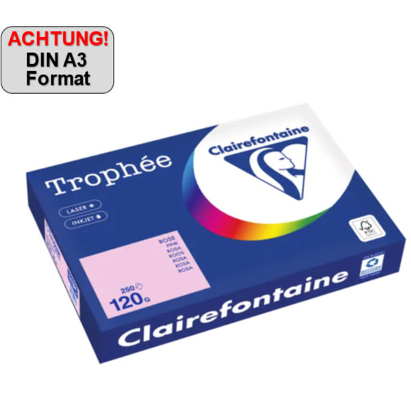 3329680005332 - Kopierpapier Trophée Color 1310PC A3 120g rosa  3329680005332 250 Blatt