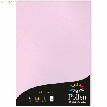 3329680042528 - Papier Pollen A4 120g 50 Blatt flieder