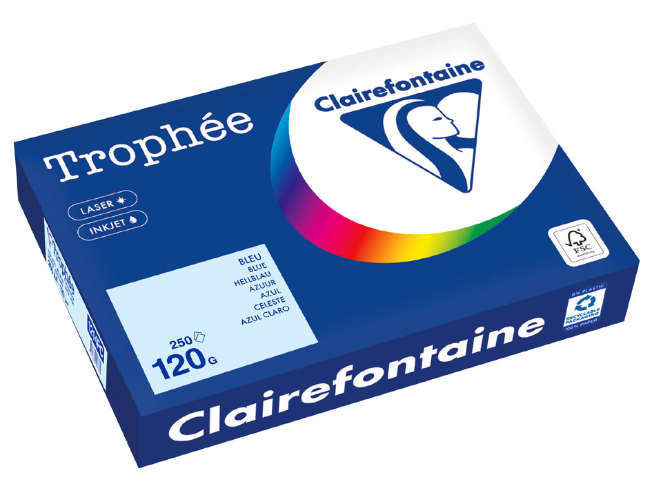 3329680120707 - 5 x Kopierpapier Trophee Pastell A4 120g qm gelb VE=250