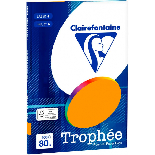 3329680411003 - Kopierpapier Trophée orange DIN A4 80 gm² 100 Blatt 3329680411003 100 Blatt