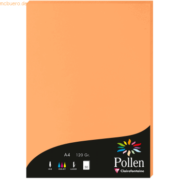 3329680420807 - Kopierpapier 4208C A4 clementine 50 Blatt 3329680420807