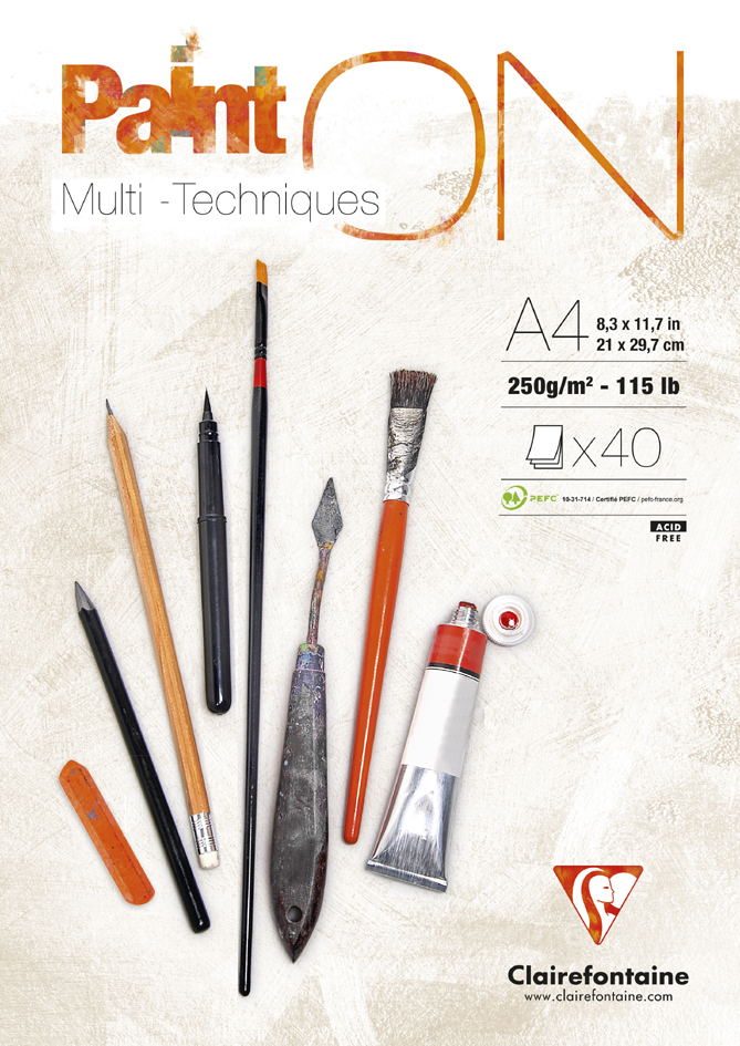 3329680965377 - Multitechnik PaintON A4 250g 40 Blatt