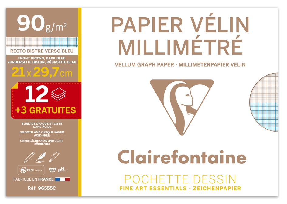 3329680965551 - Millimeterpapier DIN A4 Aktionspack