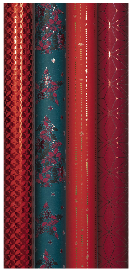 3329682128879 - Weihnachts-Geschenkpapier Velvet