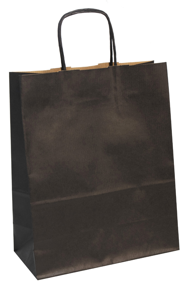 3329683957126 - Papier-Tragetasche schwarz groß