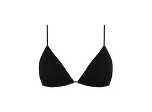 3340443848799 - CHANTELLE Pulp Triangel-Bikini schmale Träger Rippstruktur für Damen schwarz XS S