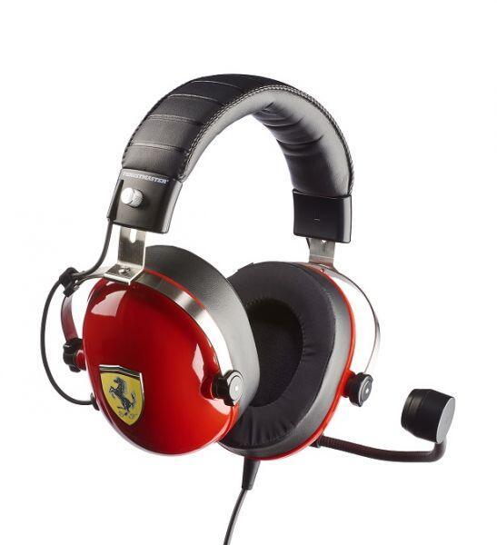 3362934001773 - TRacing Scuderia Ferrari EDITION Gaming Over Ear Headset kabelgebunden Stereo Rot Noise Cancelling Lautstärkeregelung Mikrofon-Stummschaltung