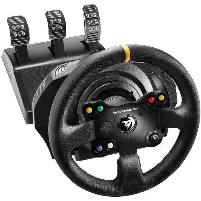 3362934402150 - ThrustMaster TX Racing - Leather Edition - Lenkrad- und Pedale-Set - kabelgebunden - für PC Microsoft Xbox One 3362934402150 - ThrustMaster TX Racing - Leather Edition - Lenkrad- und Pedale-Set - kabelgebunden - für PC Microsoft Xbox One