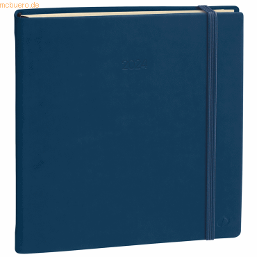 3371010466689 - Buchkalender Executif Prestige 16x16cm Silk Marinblau 2023