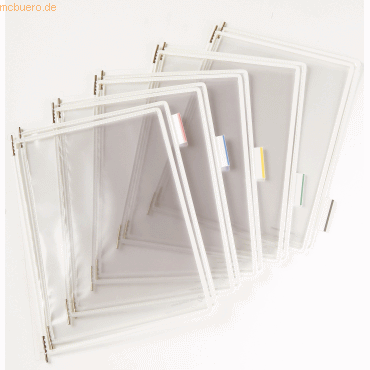 3377991140020 - Sichttafel A4 weiß 10 Stück mit 5 Aufsteckreitern 50mm 3377991140020 - Sichttafel A4 weiß 10 Stück mit 5 Aufsteckreitern 50mm