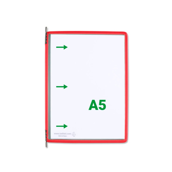 3377991151033 - Sichttafeln DIN A5 rot Öffnung seitlich 3377991151033 115103 20 Stück