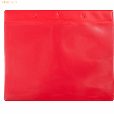 3377991610431 - Kennzeichnungshülle A4 quer rot PVC VE=10 Stück