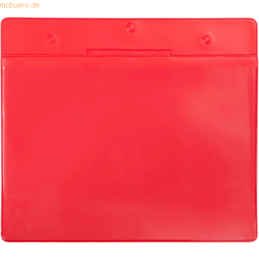 3377991612435 - Kennzeichnungshülle A5 quer rot PVC VE=10 Stück