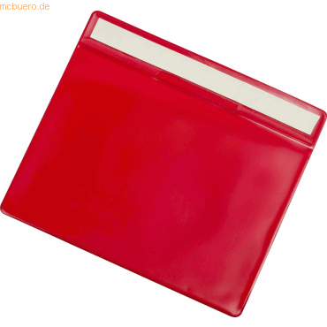 3377991680434 - Kennzeichnungshülle A4 quer PVC selbstklebend rot VE=10 Stück