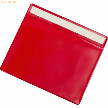 3377991682438 - Kennzeichnungshülle A5 quer PVC selbstklebend rot VE=10 Stück