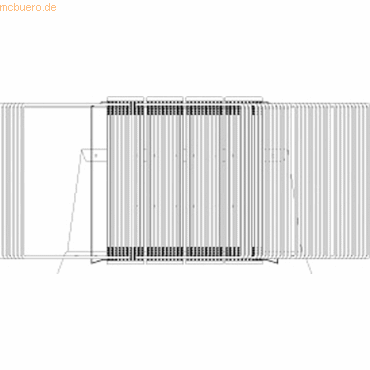 3377994344005 -  Sichttafelsystem 434400 DIN A4 grau mit 40 St Sichttafeln 3377994344005 tarifold