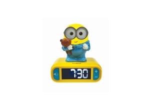 3380743084602 - Minions Wecker mit 3D Nachtlicht-Figur und besonderen Klingeltönen