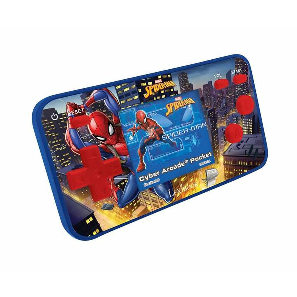 3380743088662 - LEXIBOOK Spiderman Cyber Arcade® mit 18 Zoll Bildschirm blau rot