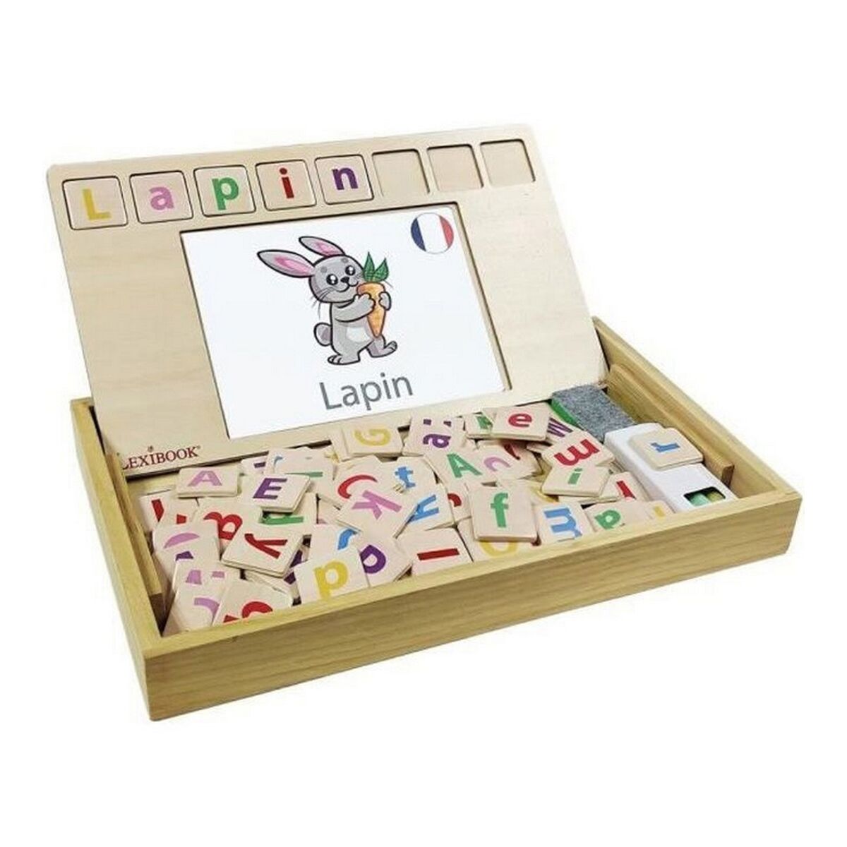 3380743089553 - Lécole des mots bilingue français- anglais - Holzspiel Bio Toys