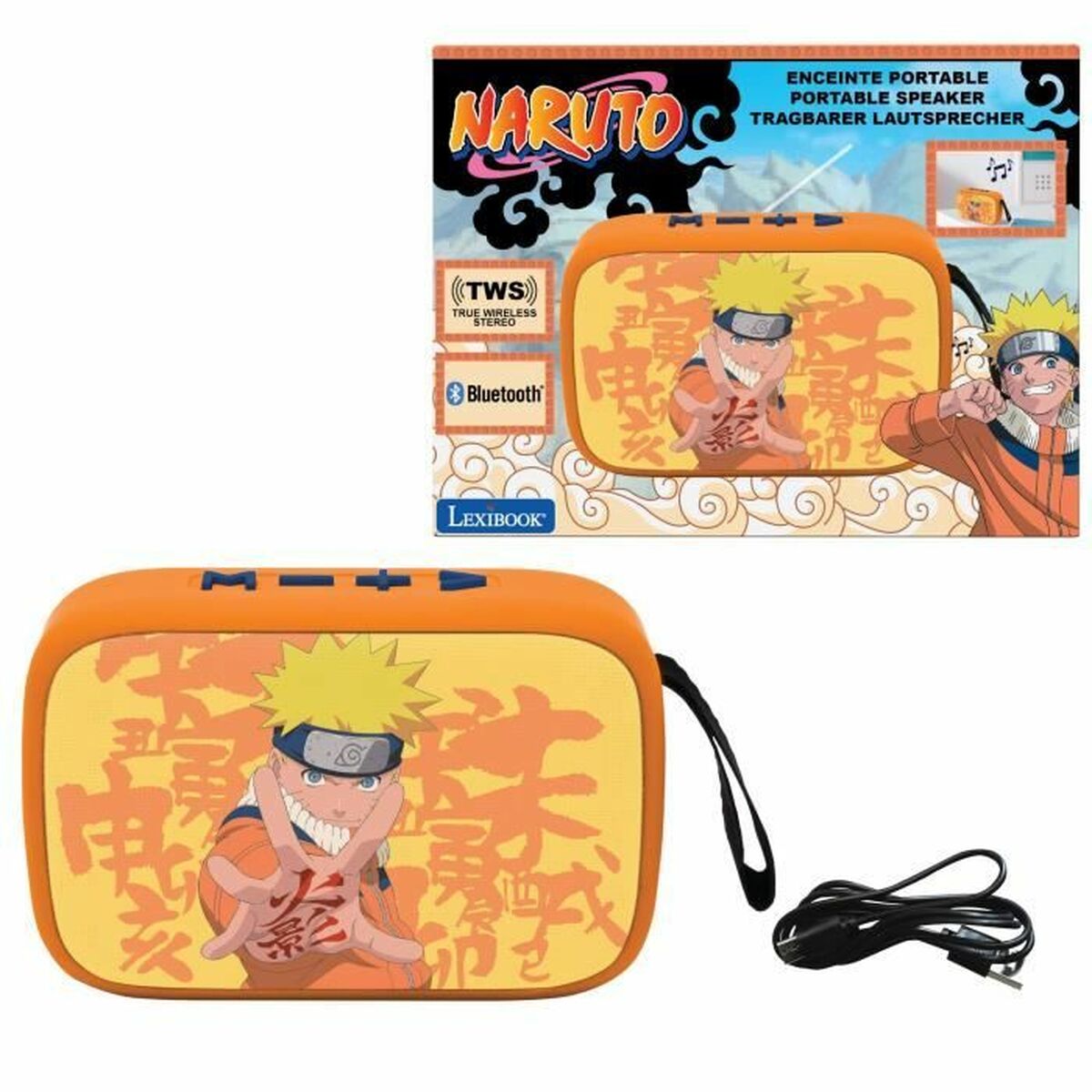 3380743090900 - Tragbarer Bluetooth-Lautsprecher Naruto