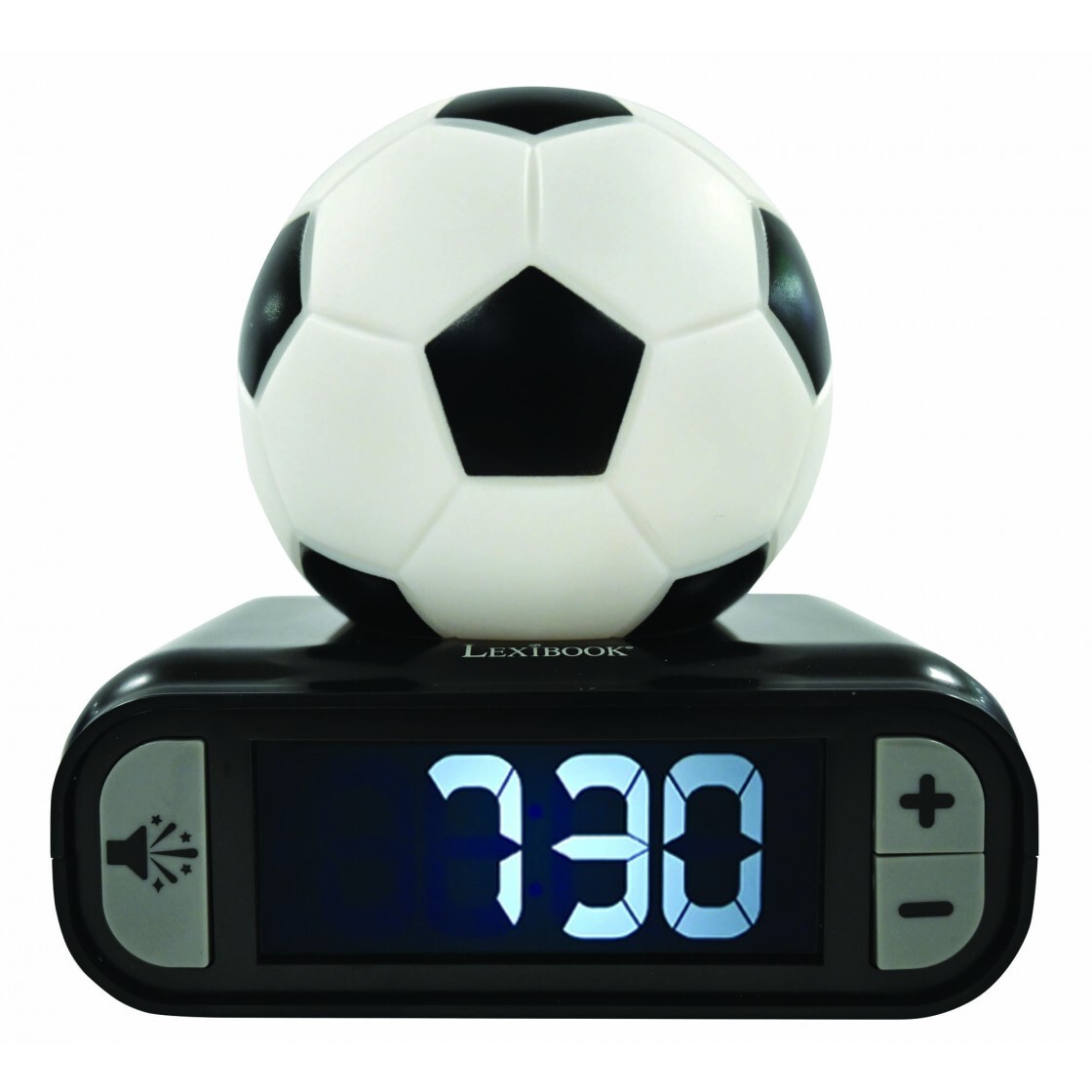 3380743097800 - Digitaler Wecker mit leuchtendem Nachtlicht Fußball in 3D und Soundeffekten Lexibook 3380743097800 - Digitaler Wecker mit leuchtendem Nachtlicht Fußball in 3D und Soundeffekten Lexibook
