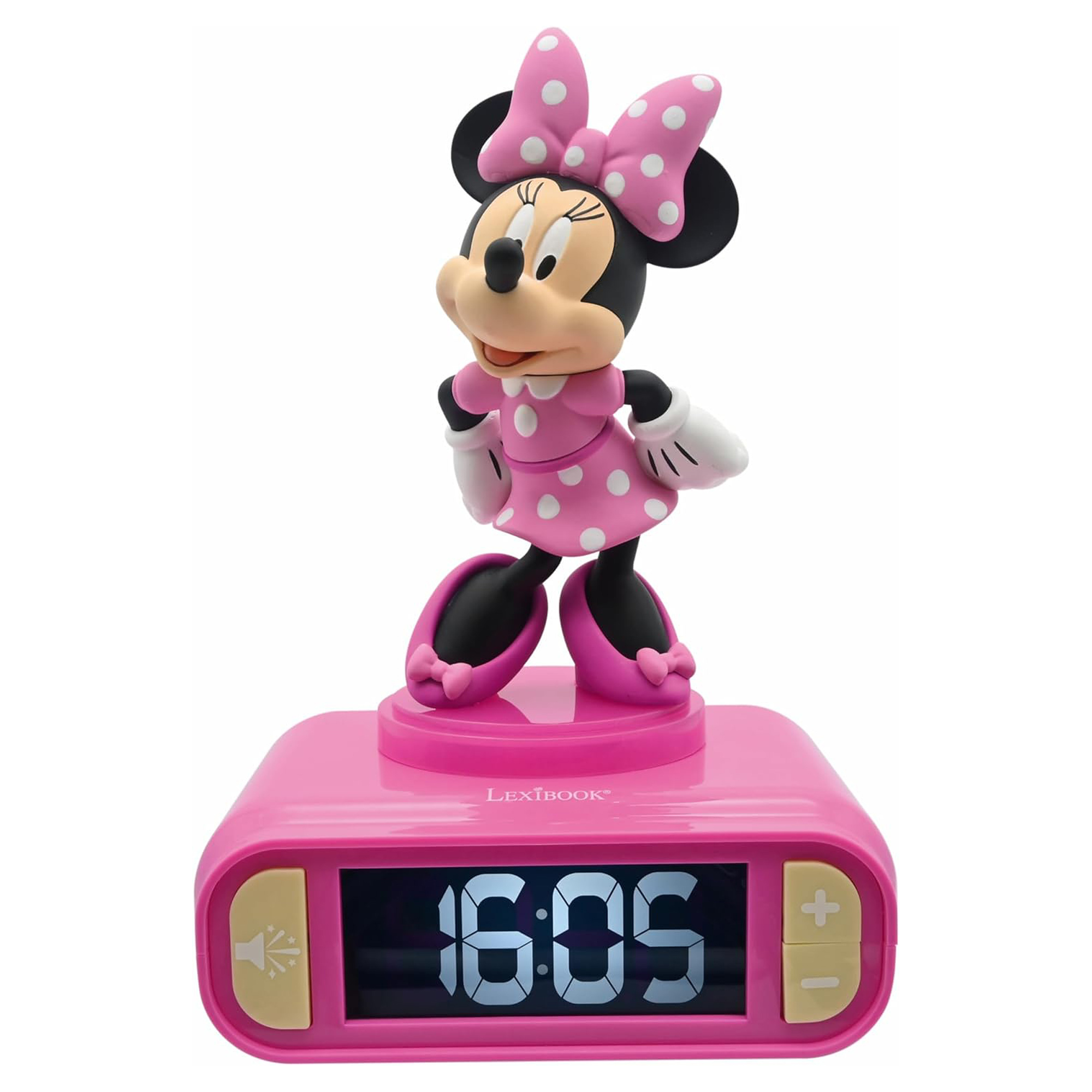 3380743101316 - Digitaler Wecker mit Nachtlicht und Kindersoundeffekten Minnie 3D