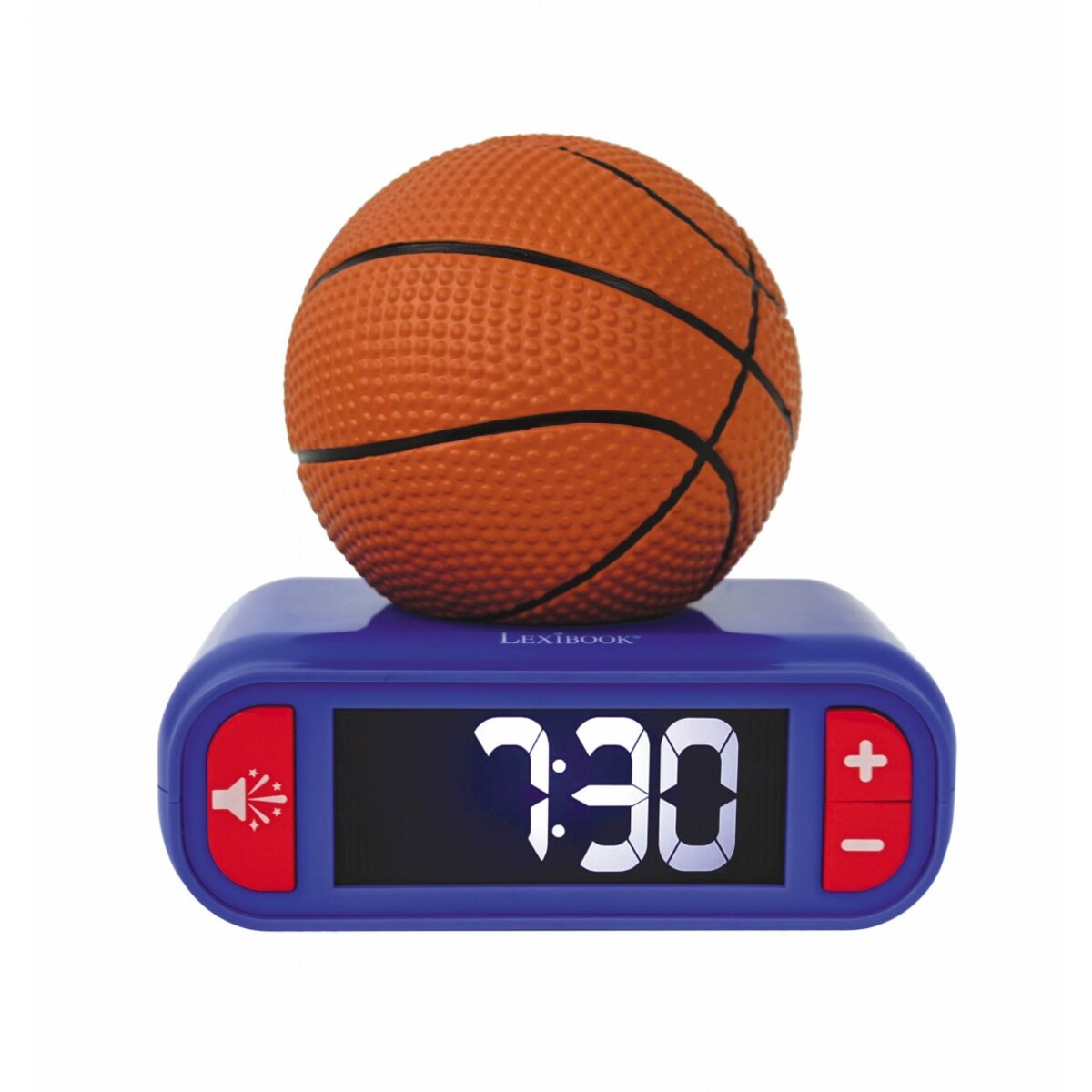 3380743103761 - Digitaler Wecker mit Nachtlicht 3D Basketball und Soundeffekten für Kinder Lexibook