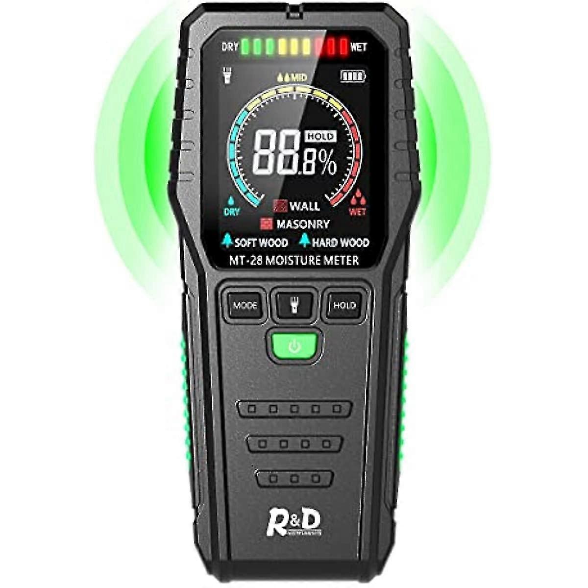 3386372063681 - Lexium-Feuchtigkeitsmessgerät - stiftlos - für Holz und Baumaterialien - 168 x 8 x 5 cm - Schwarz