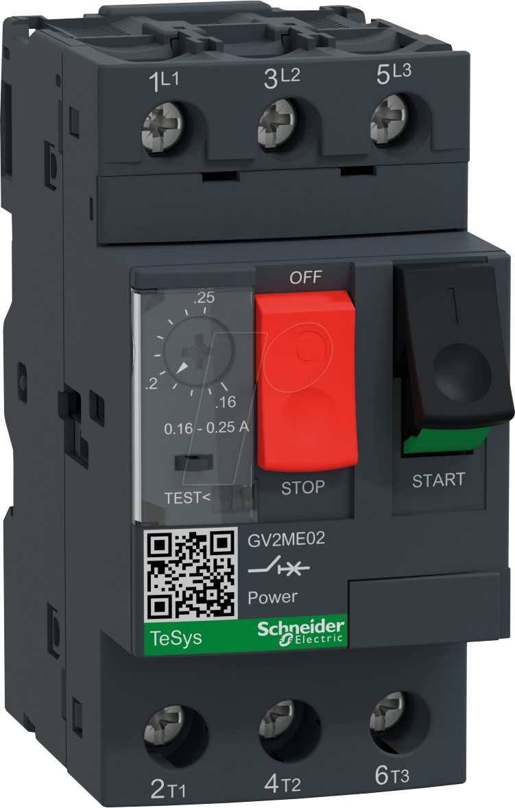 3389110342970 - GV2ME02 - Motorschutzschalter TeSys GV2 3 -pol Schraubanschluss